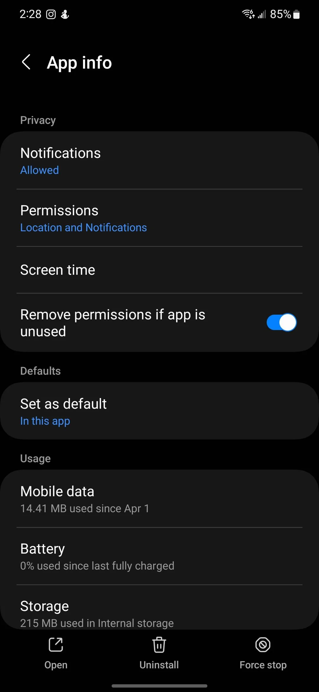 Ford Maverick Fordpass app seems to have slowed my phone way down... Screenshot_20230720_142830_Settings