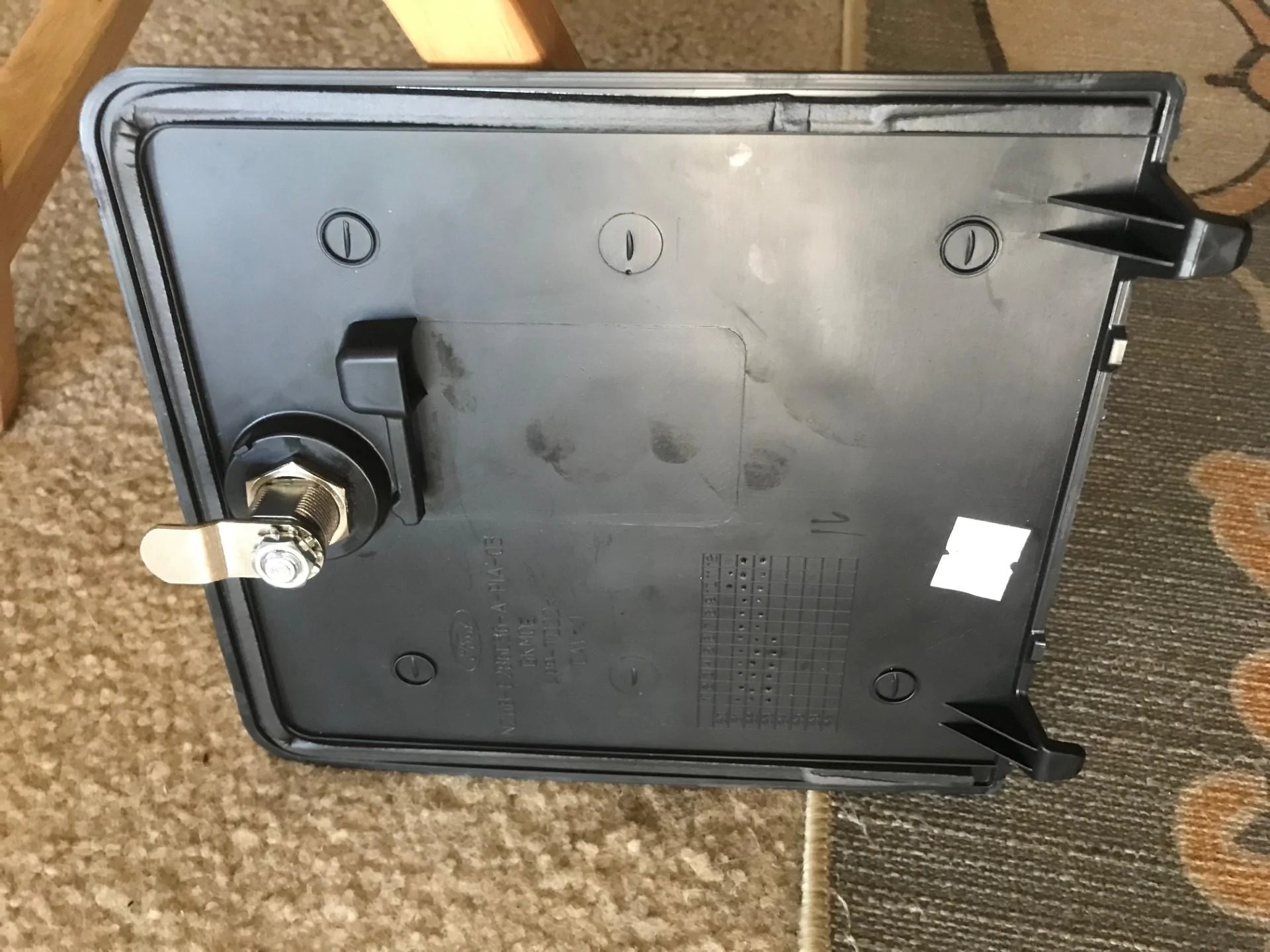 Ford Maverick Bed cubby door lock? LOCK 1