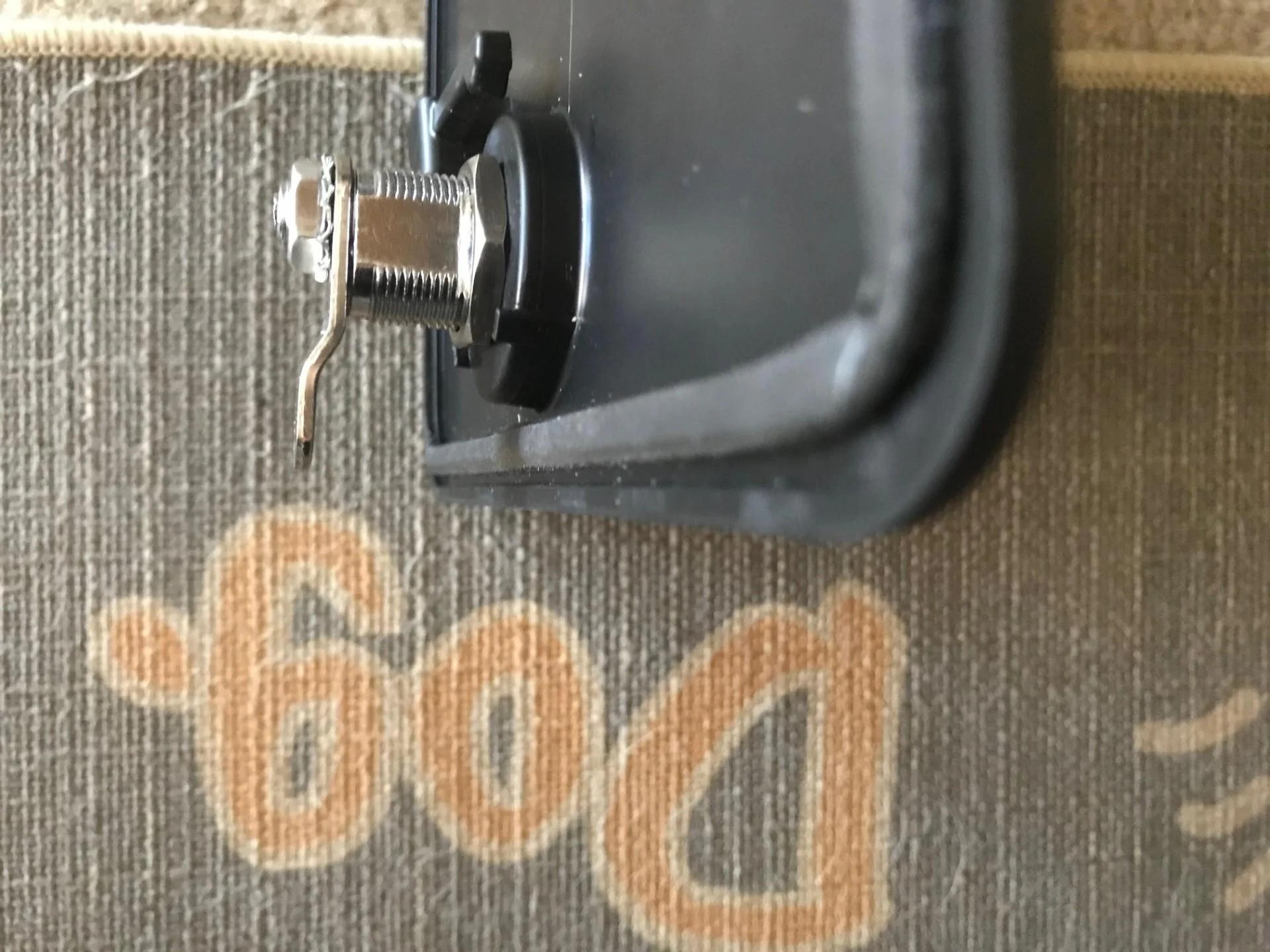 Ford Maverick Bed cubby door lock? LOCK 2