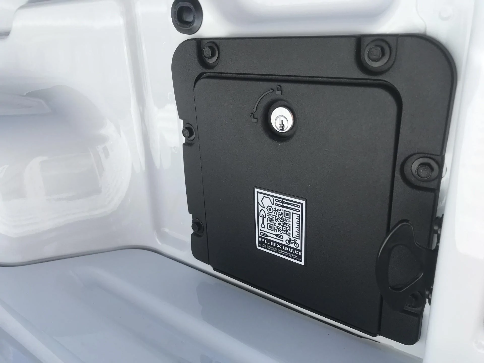 Ford Maverick Bed cubby door lock? LOCK 5