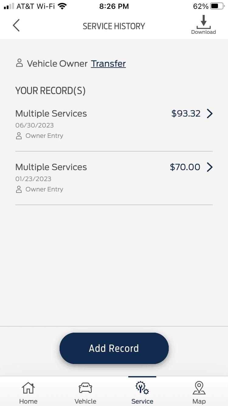 Ford Maverick Ford Pass app not accepting service notes. IMG_9362