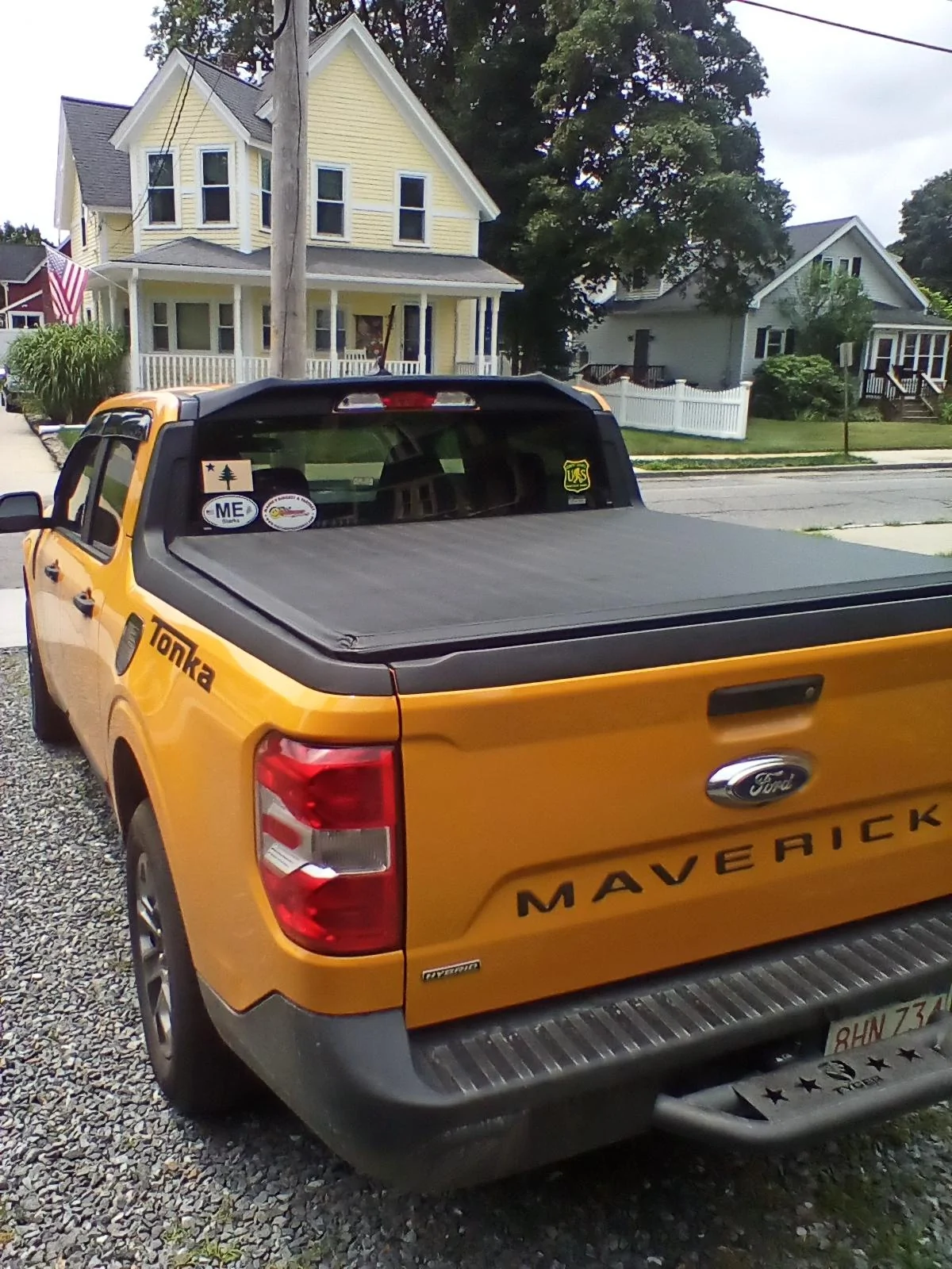 Ford Maverick Rear Cab Spoiler installed IMG_20230709_122902