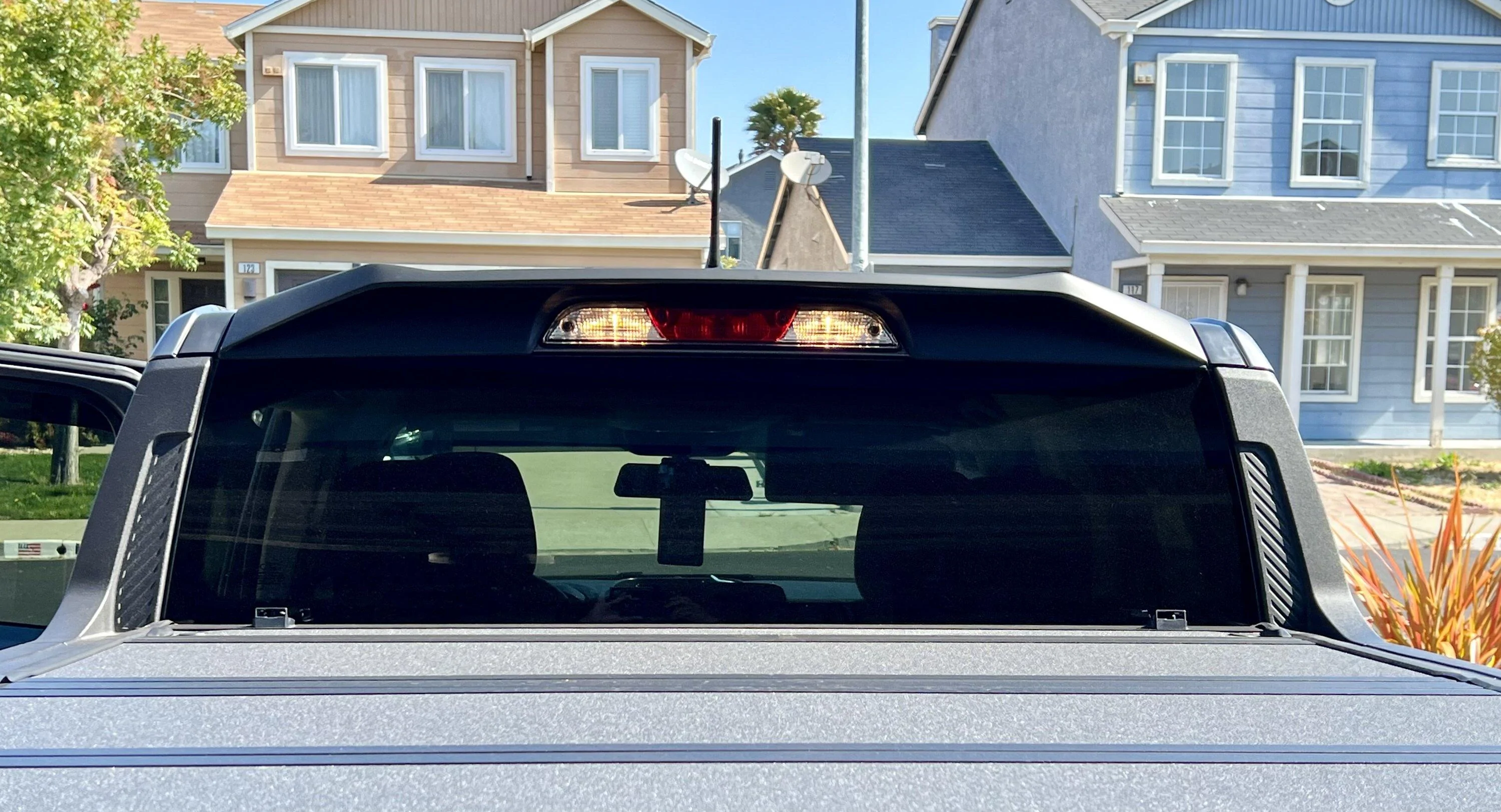 Ford Maverick Rear Cab Spoiler installed IMG_5115