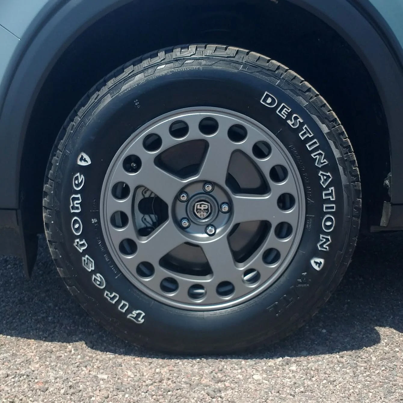 Ford Maverick LPAventure LP5 wheels and Firestone Destination A/T2 tires IMG_20230721_112552564