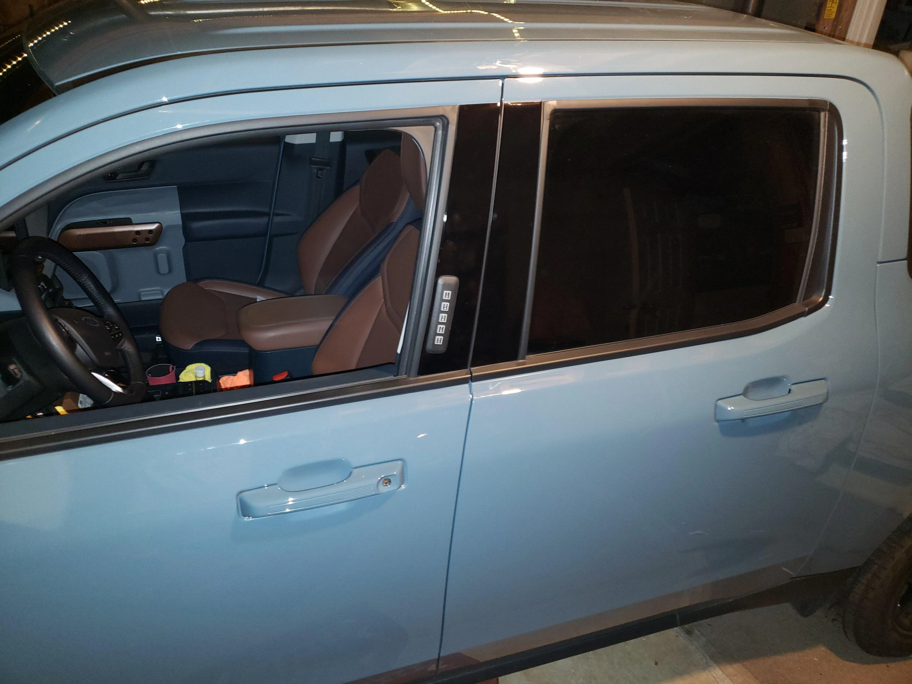 Ford Maverick removal of black vinyl on doors 20230722_212014