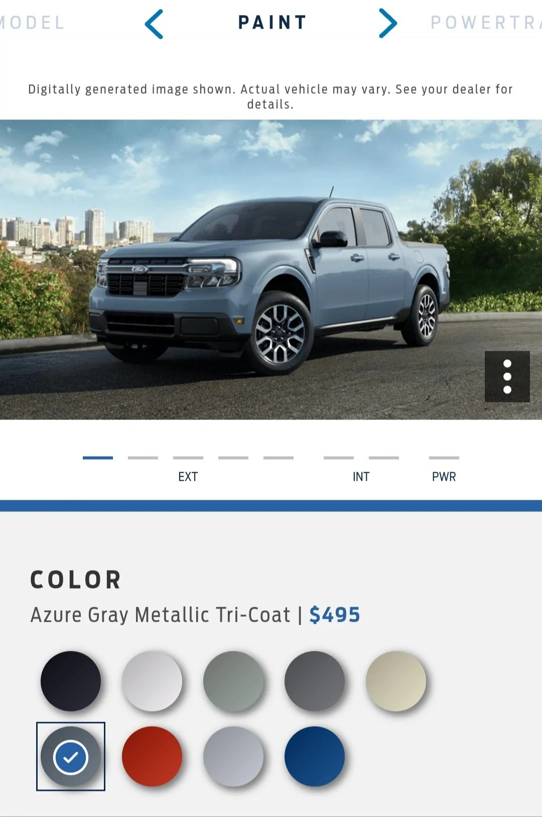 Ford Maverick Azure Grey 20230723_195400