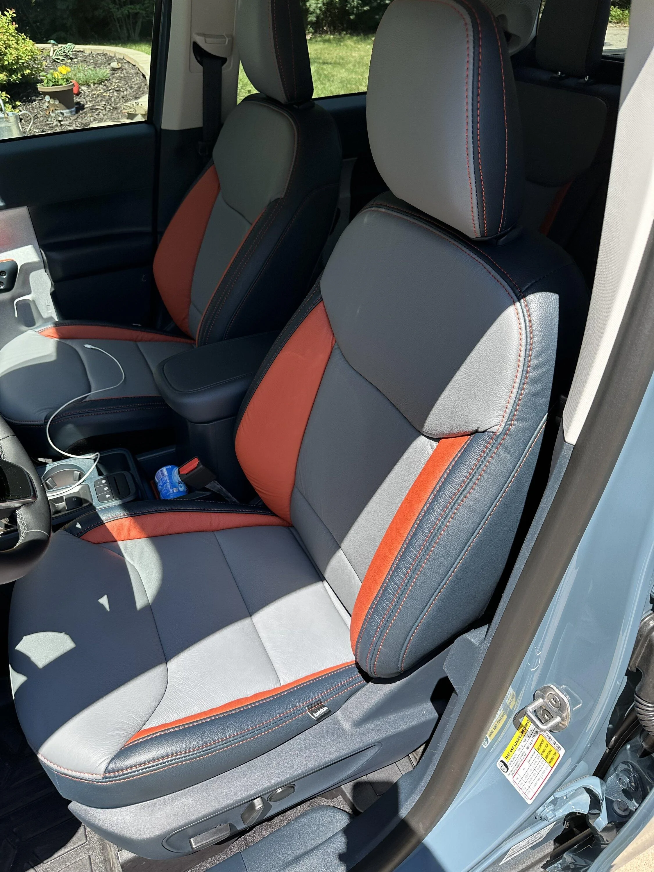 Ford Maverick Custom Katzkin Leather Seats Installed in my Maverick XLT IMG_1131