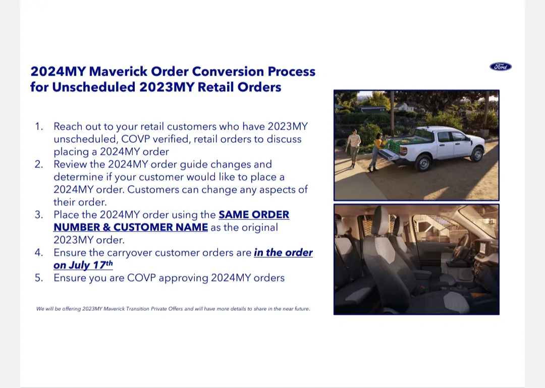 Ford Maverick Who received the 2024 confirmation from Ford? Screenshot_20230724-170518-063