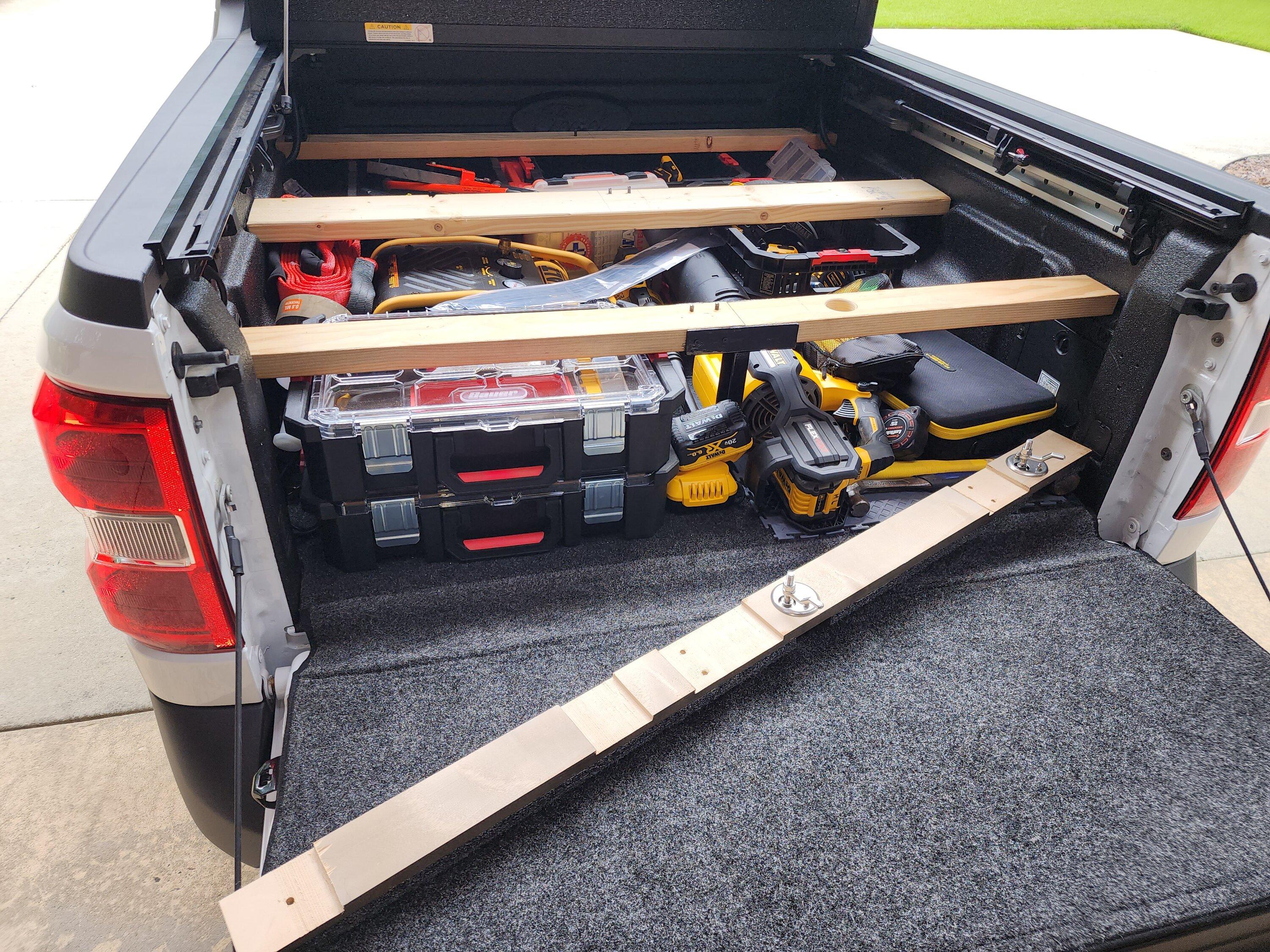 Ford Maverick My DIY custom bed storage solution 20230725_131432