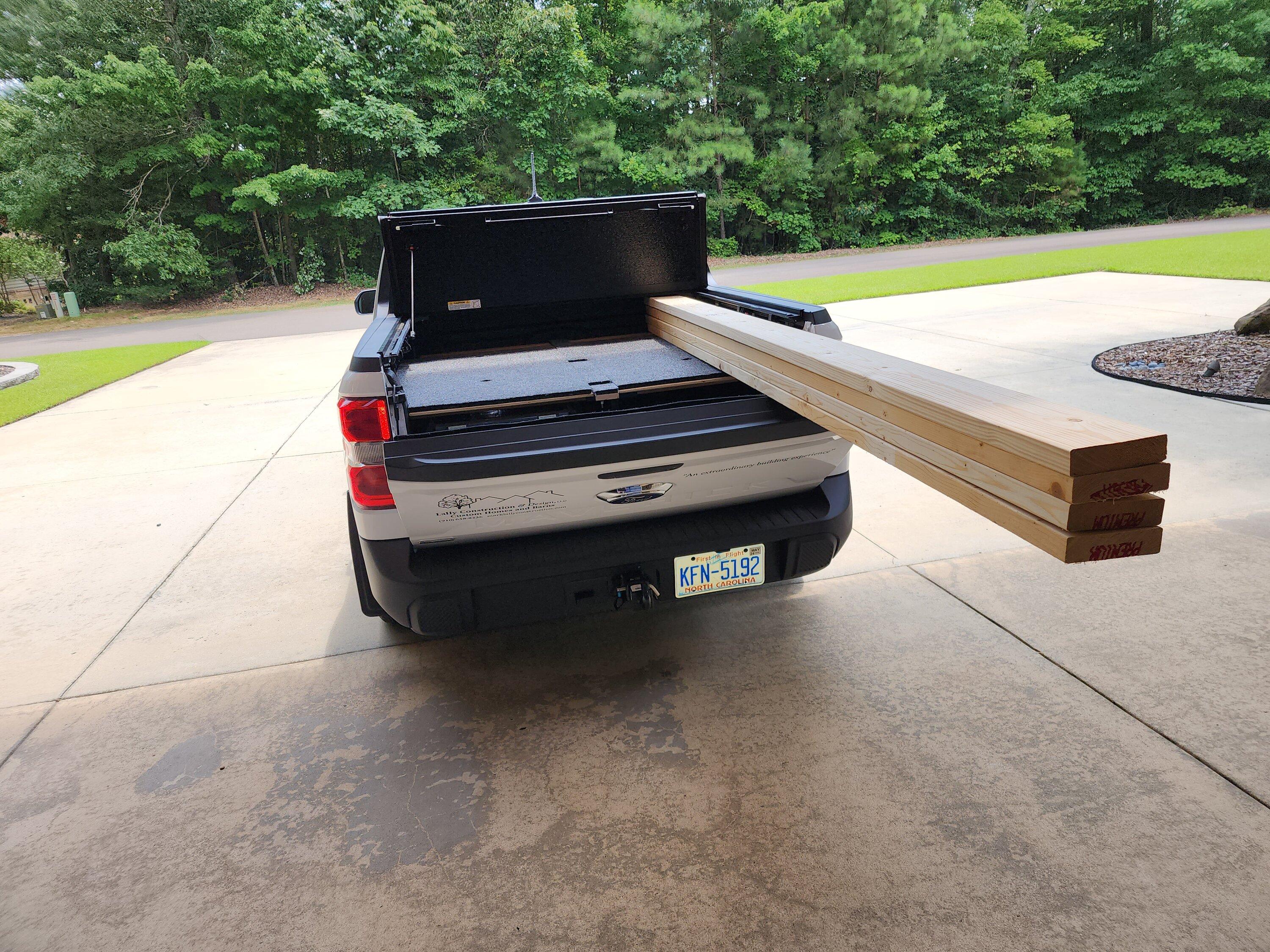 Ford Maverick My DIY custom bed storage solution 20230725_125538