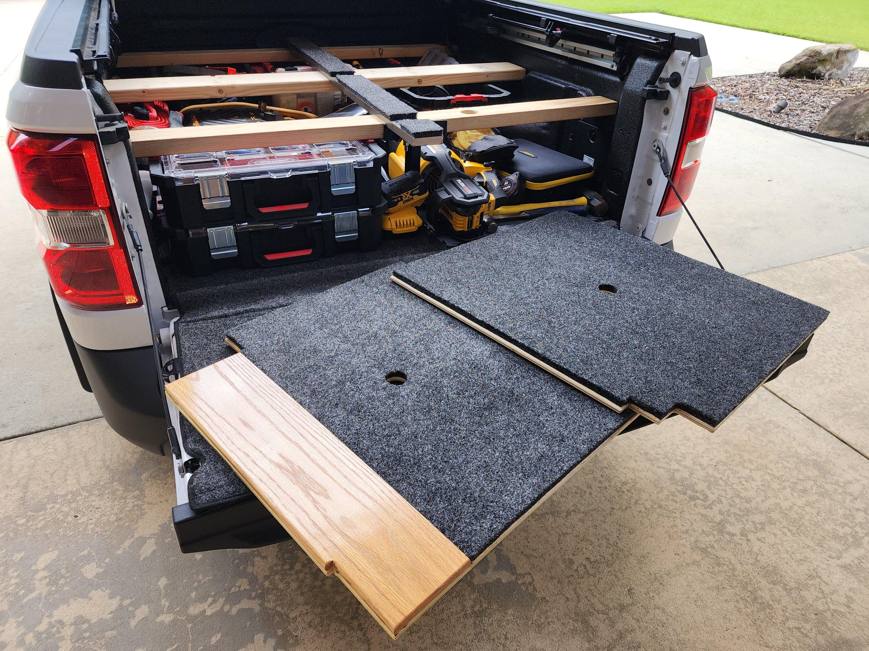 Ford Maverick My DIY custom bed storage solution 20230725_131616