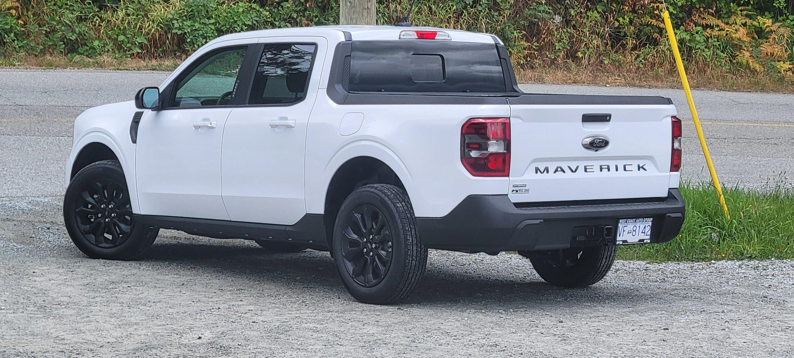 Ford Maverick White Hybrid Lariat BAP with 18s - 4 days old 20230725_162051