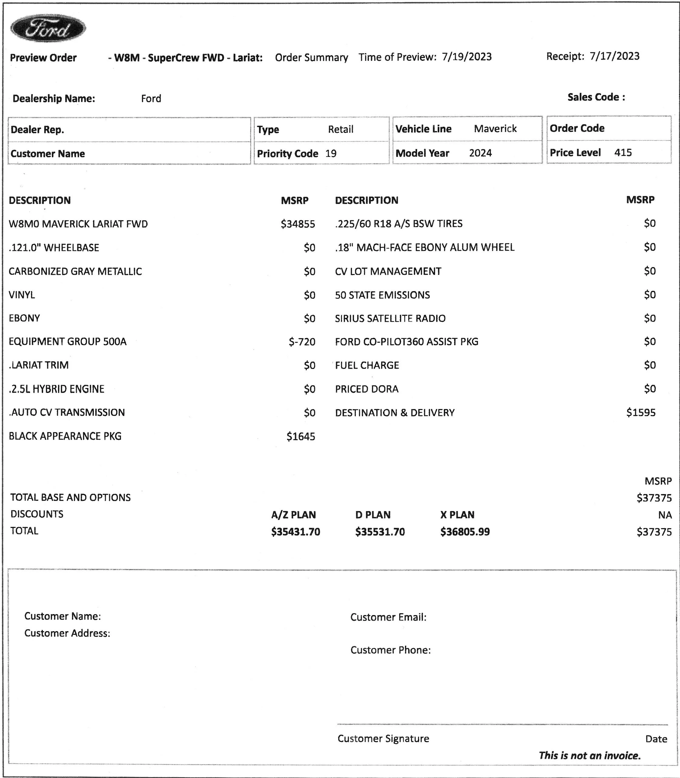 Ford Maverick Update: 2024 order bank system now open & accepting dealer submissions! Post your build 24 Maverick Order