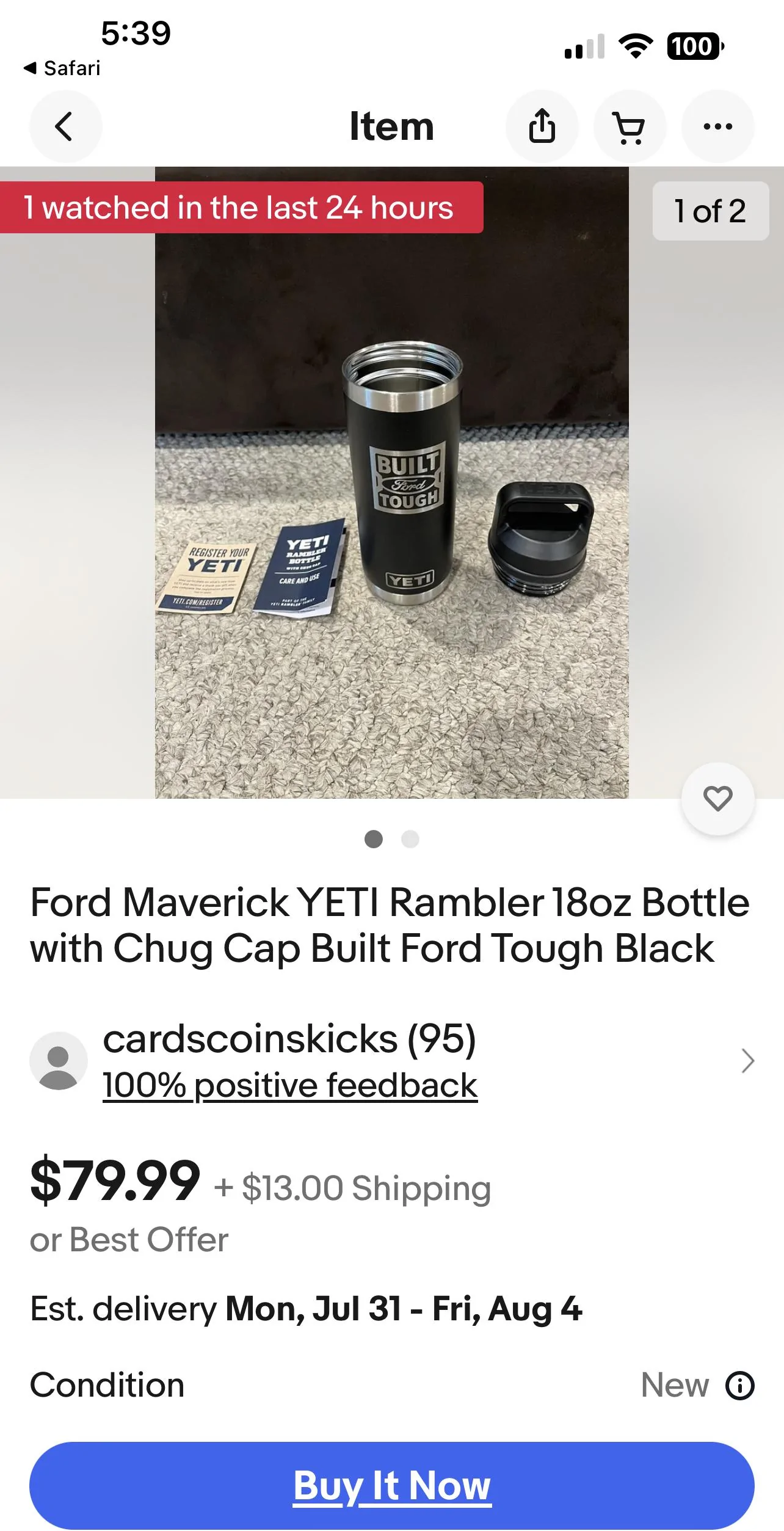 Ford Maverick Ford Maverick Yeti water bottle IMG_5213