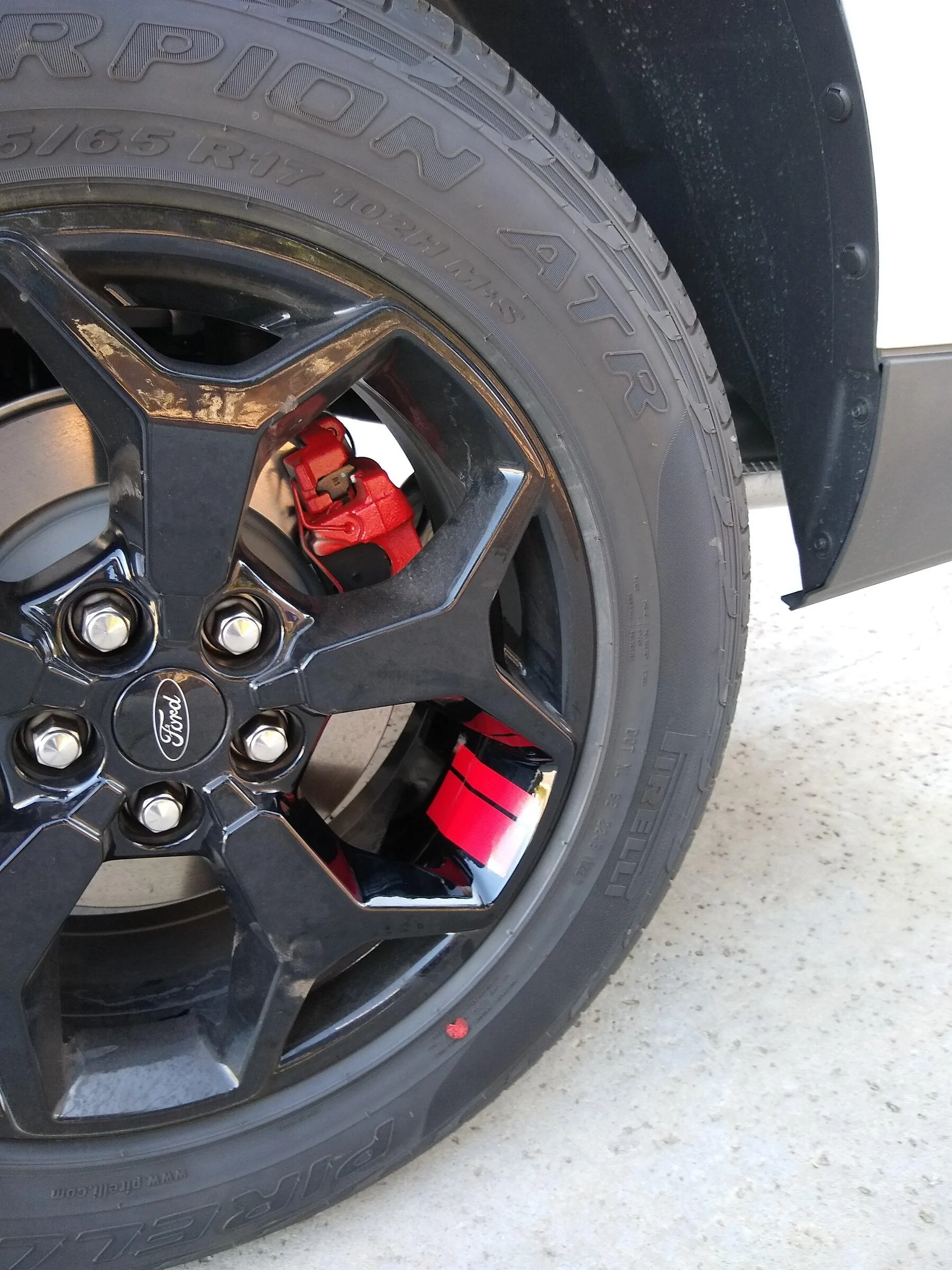 Ford Maverick OEM wheels with decals on them D53F39AD-505D-401E-A1A0-70F4AE157EF4
