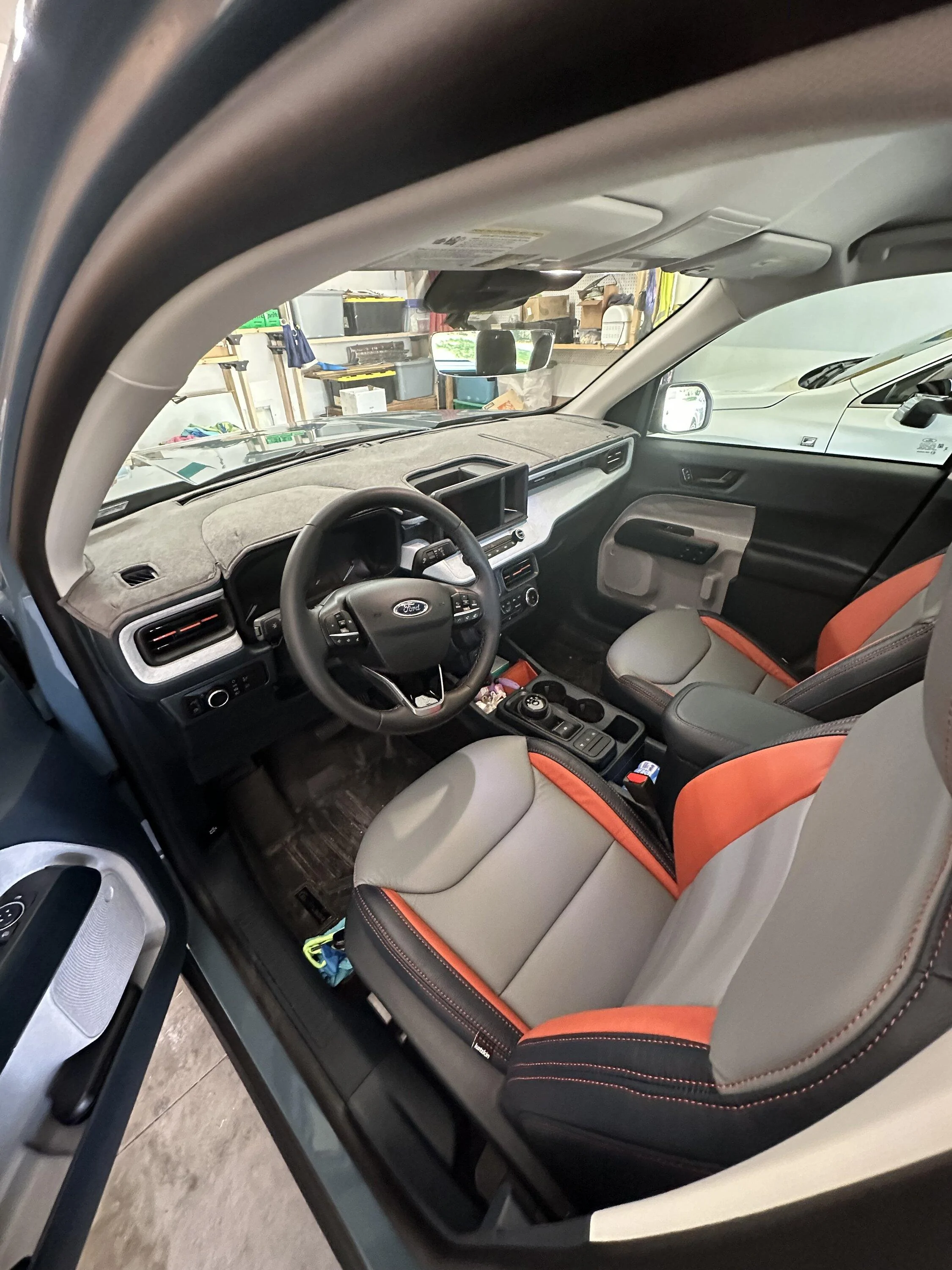 Ford Maverick Covercraft Suede Mat Custom Dashmat installed IMG_1153