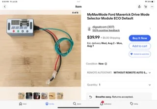 Ford Maverick Eco mode default module IMG_0628