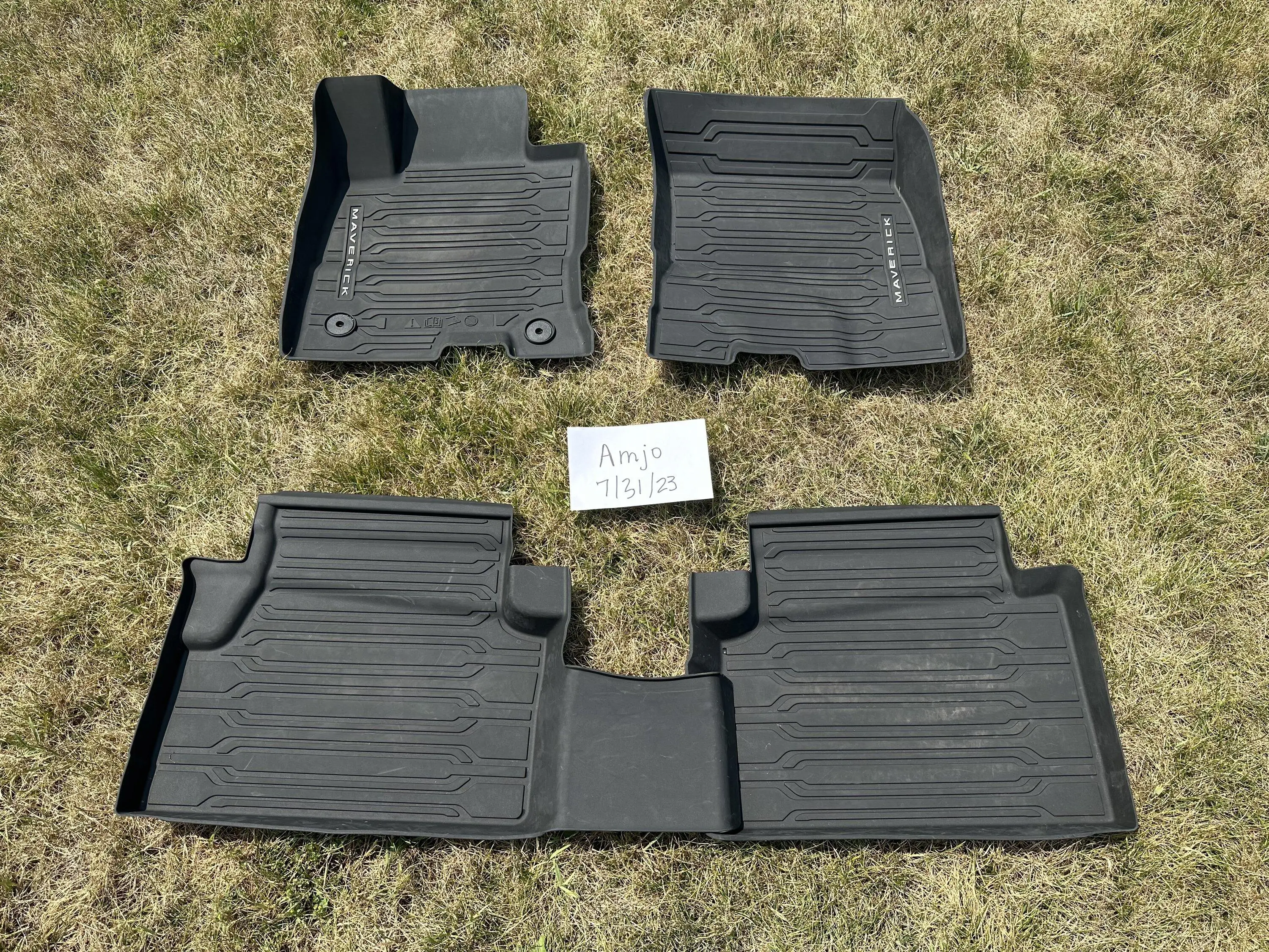 Ford Maverick HEV All-Weather Floor Liner Mats (OEM) 9C17257B-A07C-4D33-B7AF-A4DD096C9387