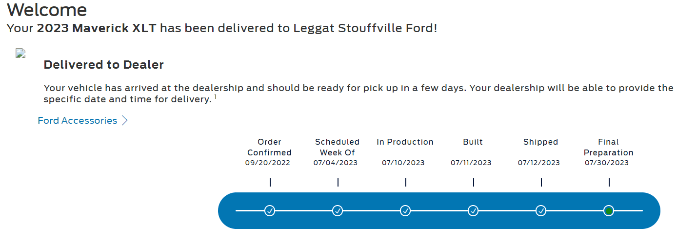 Ford Maverick How long to ship from Mexico to eastern Canada?? Screenshot 2023-07-31 091610 - Copy