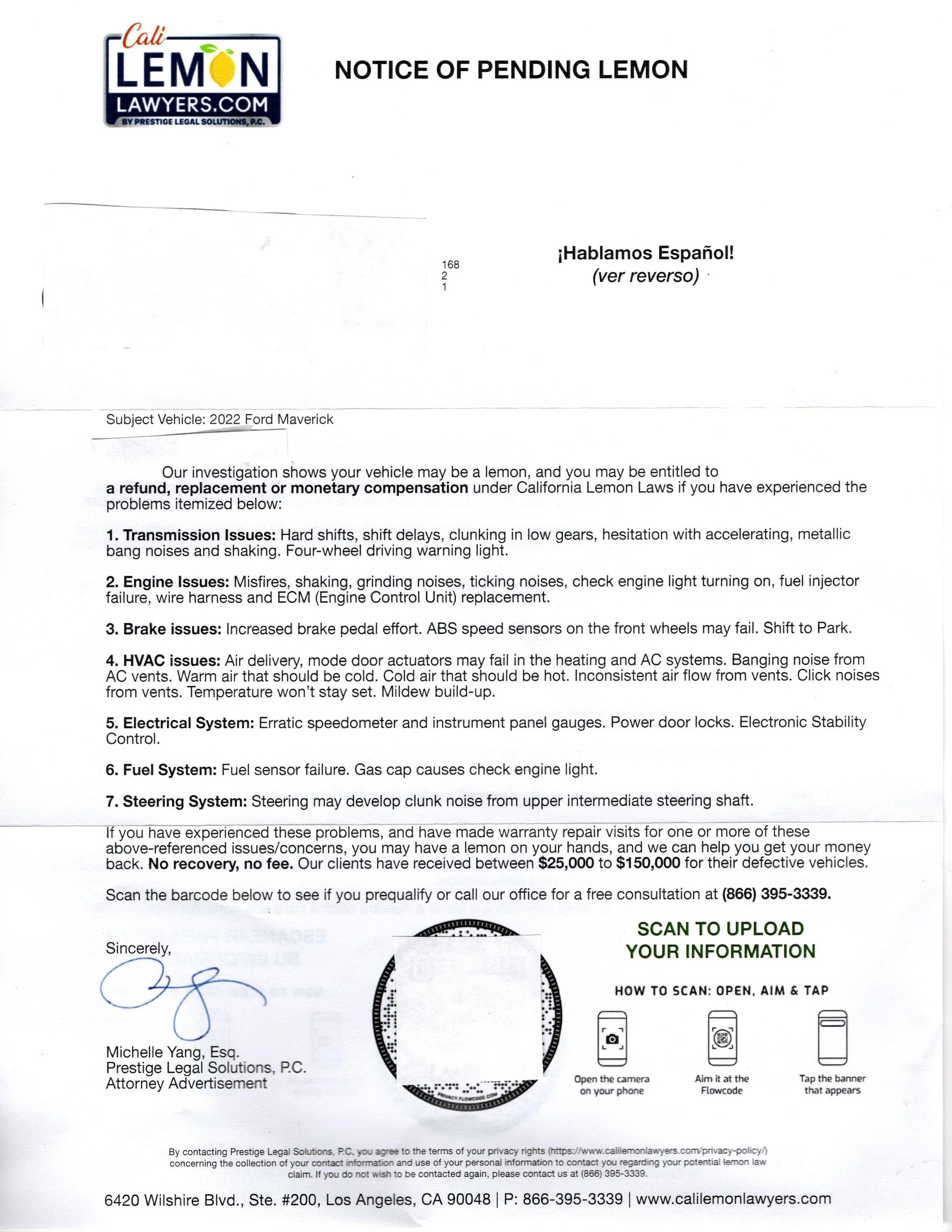 2022 Maverick Notice of Pending Lemon.webp