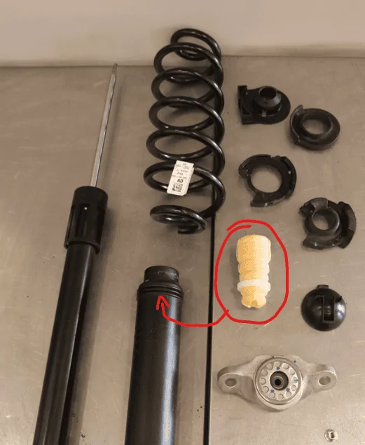 Ford Maverick Lowered My Maverick, Where Are The Bump Stops? rear exploded vi