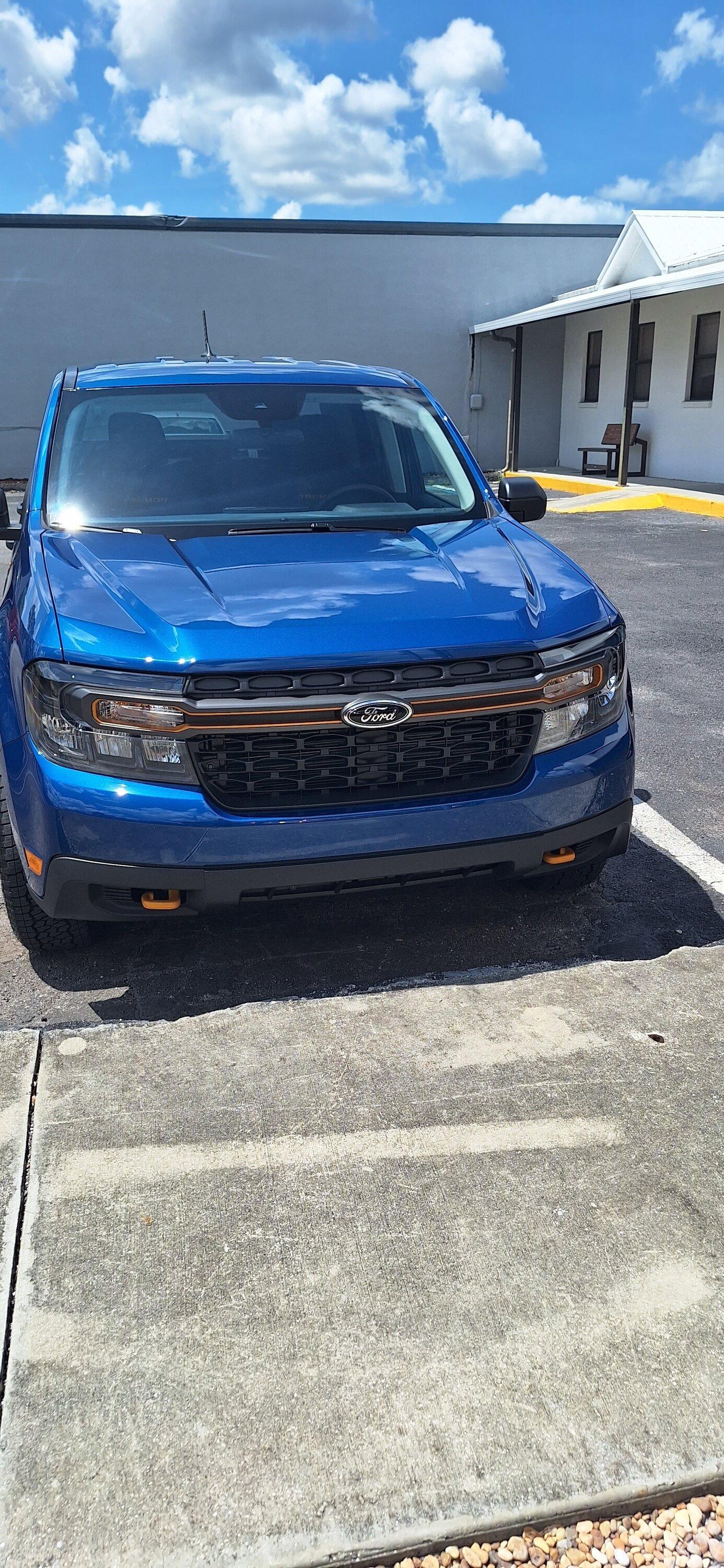 Ford Maverick Finally received my Atlas Blue XLT Tremor m1