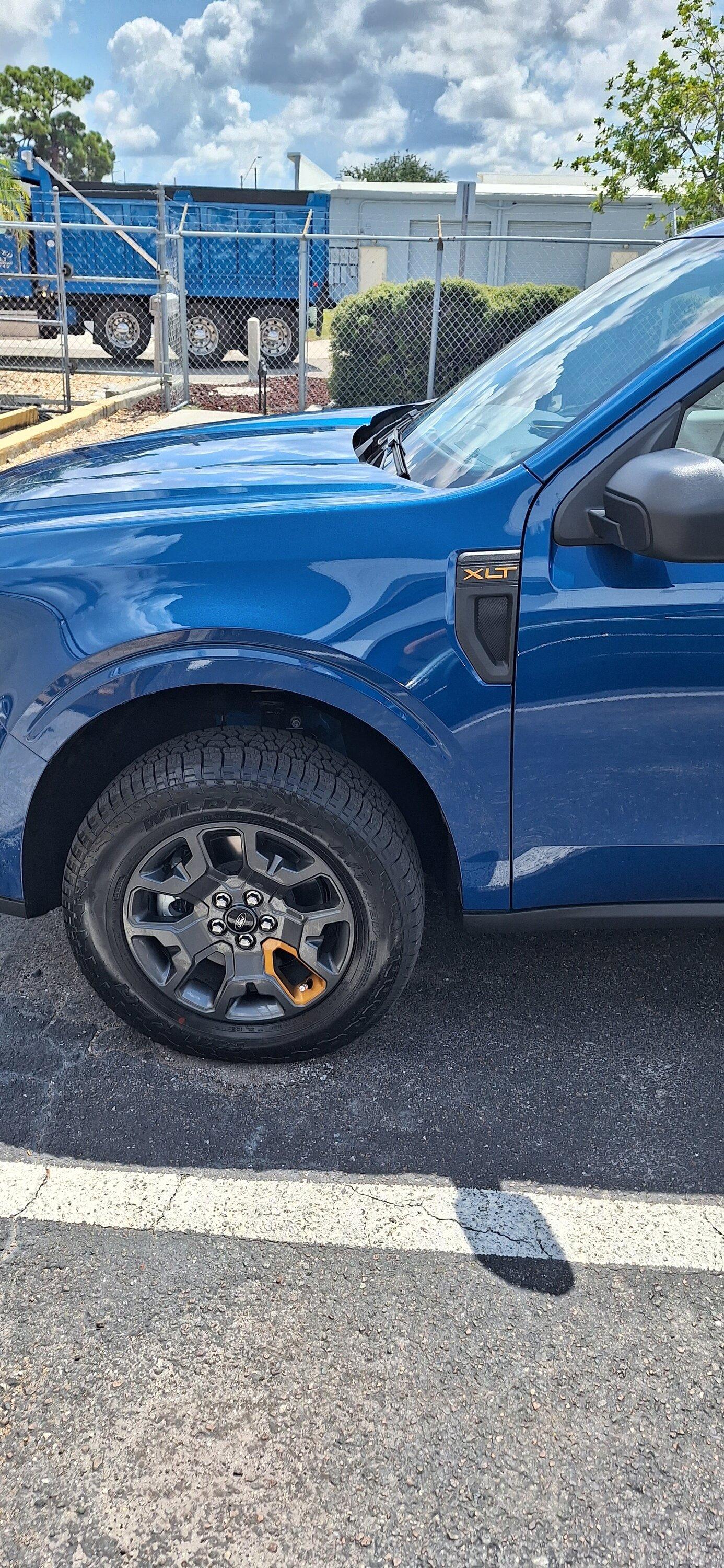 Ford Maverick Finally received my Atlas Blue XLT Tremor m2