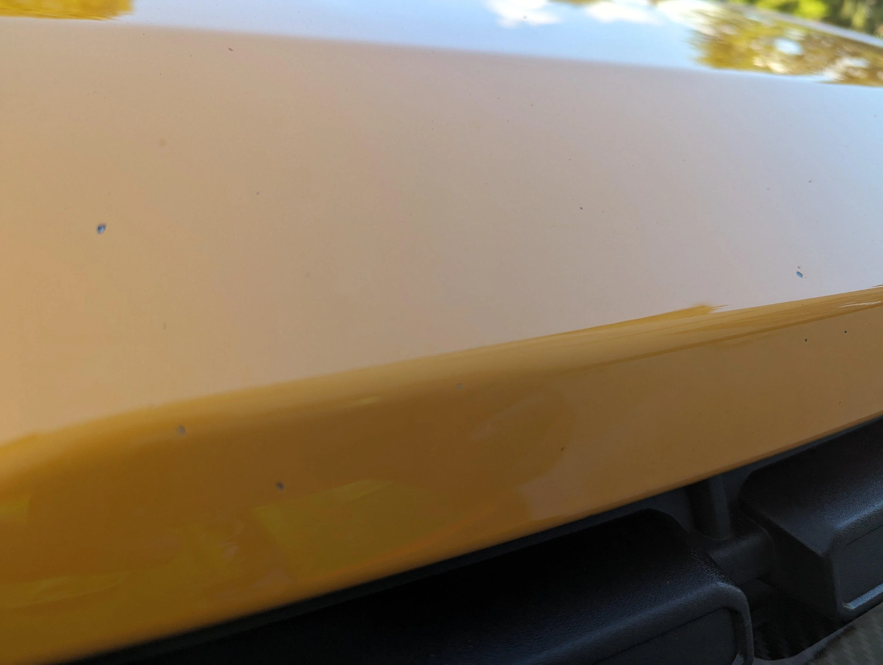 Ford Maverick Matching dark gray ACC panel to black grille - DIY FIX using Forever Black PXL_20230803_182220385