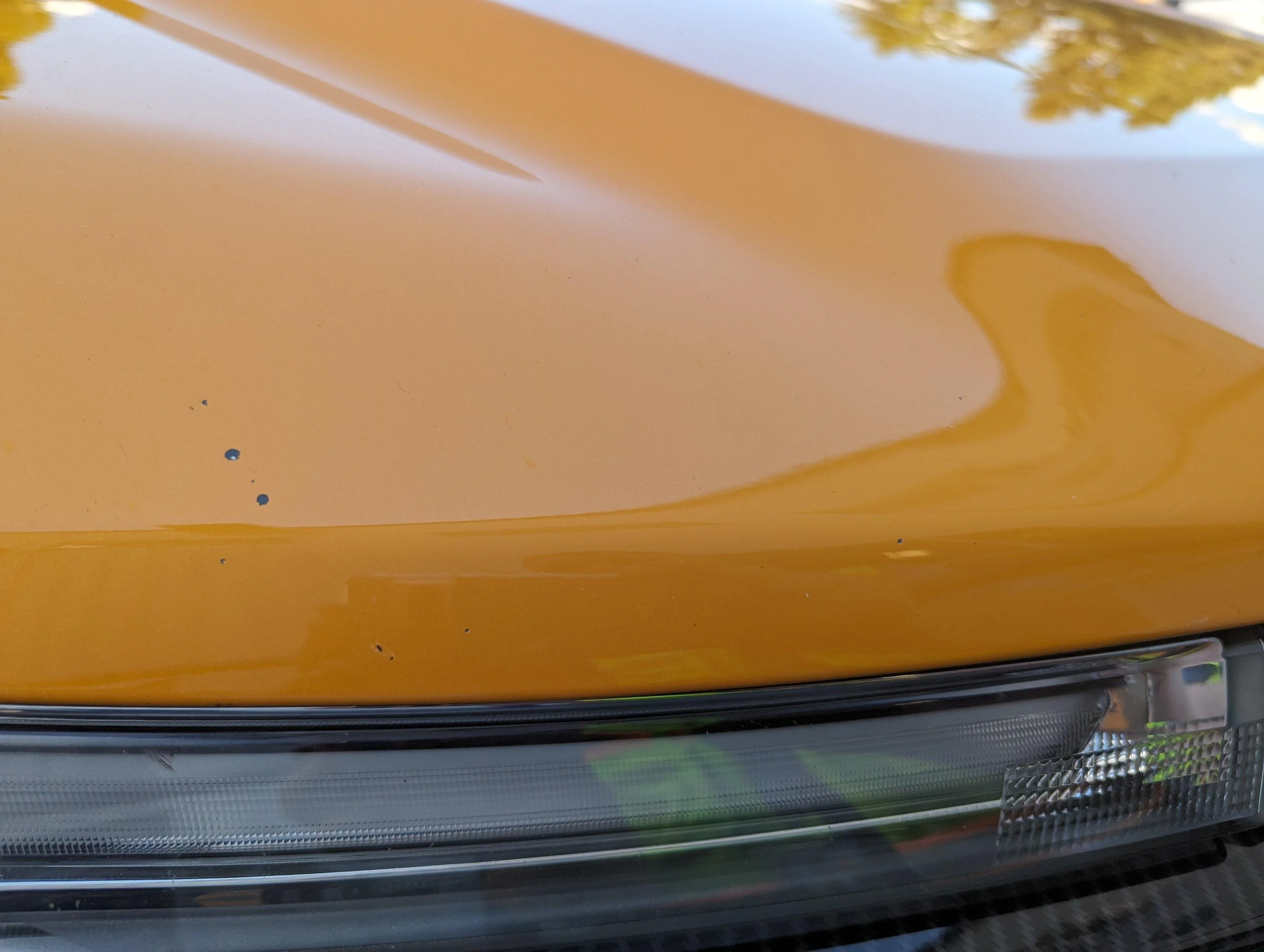 Ford Maverick Matching dark gray ACC panel to black grille - DIY FIX using Forever Black PXL_20230803_182229336