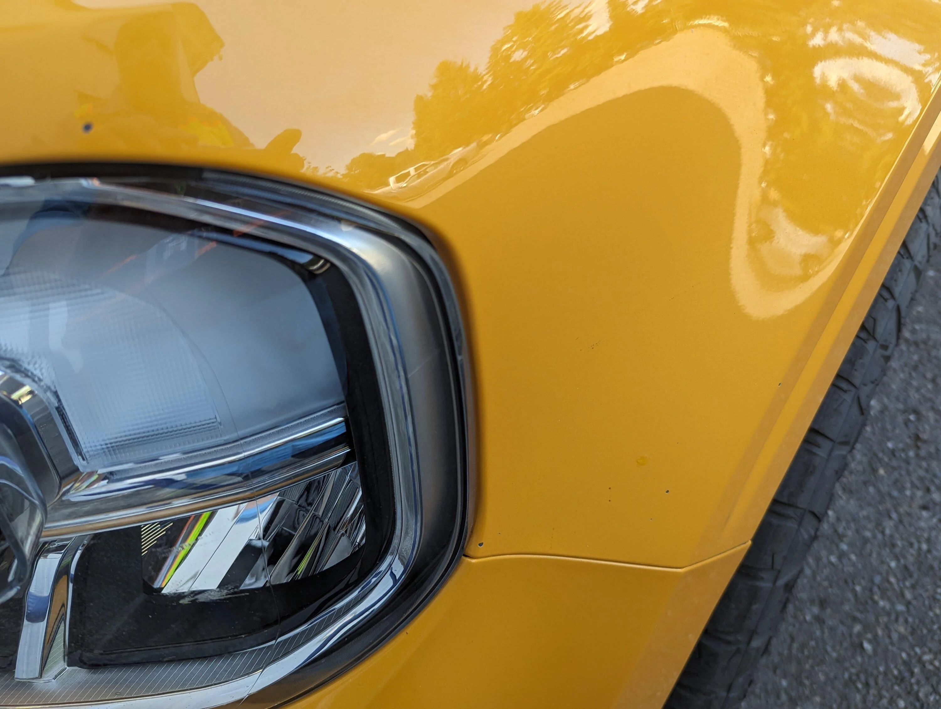 Ford Maverick Matching dark gray ACC panel to black grille - DIY FIX using Forever Black PXL_20230803_182437168