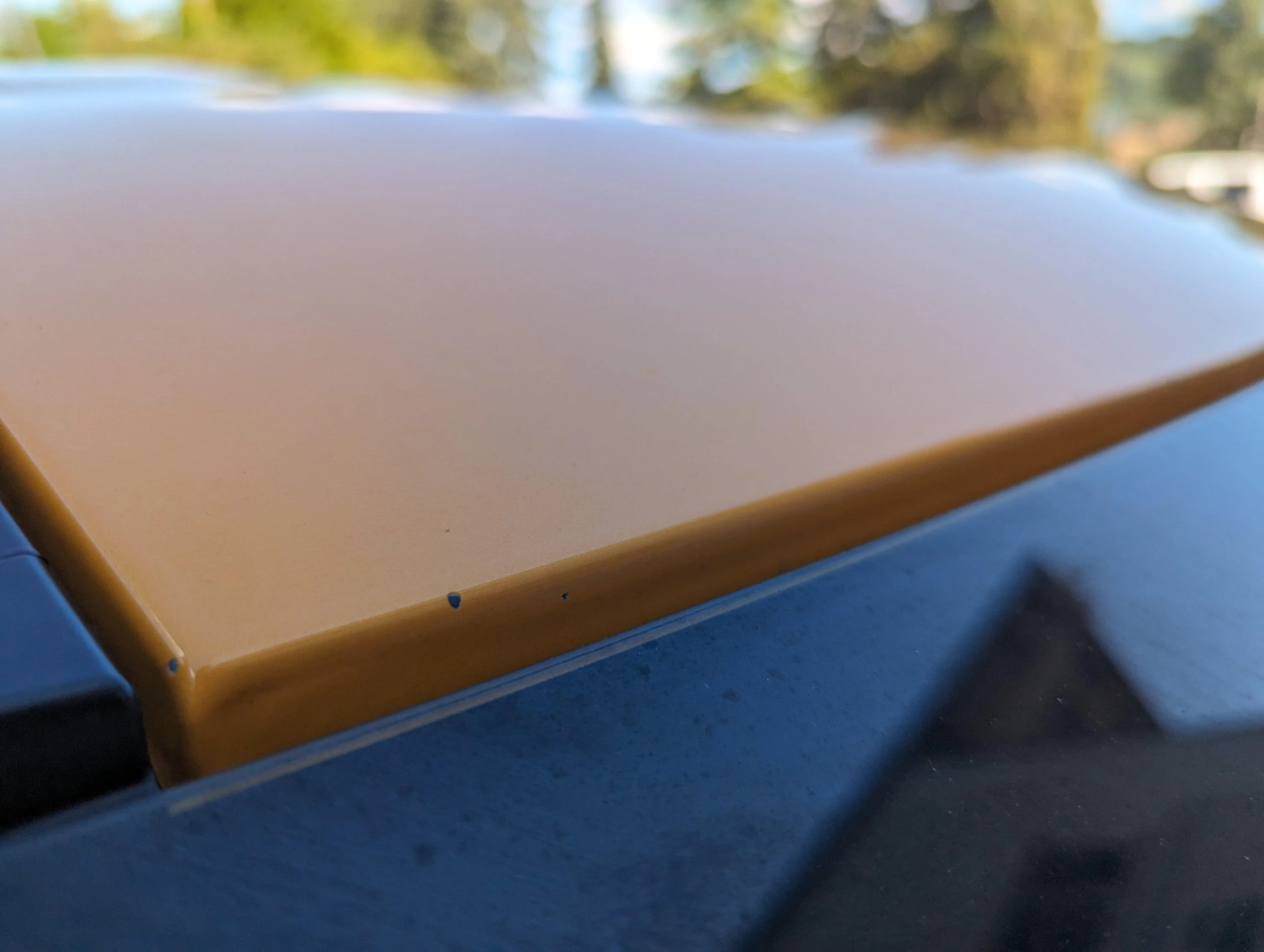 Ford Maverick Matching dark gray ACC panel to black grille - DIY FIX using Forever Black PXL_20230803_182527981