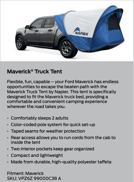 Ford Maverick Ford Truck tent 1691095003306