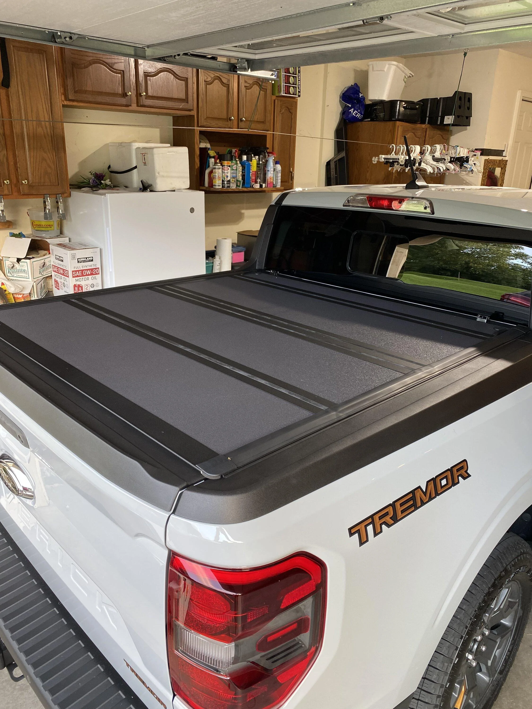Ford Maverick Bed Rug and Tonneau cover on day one IMG_1451
