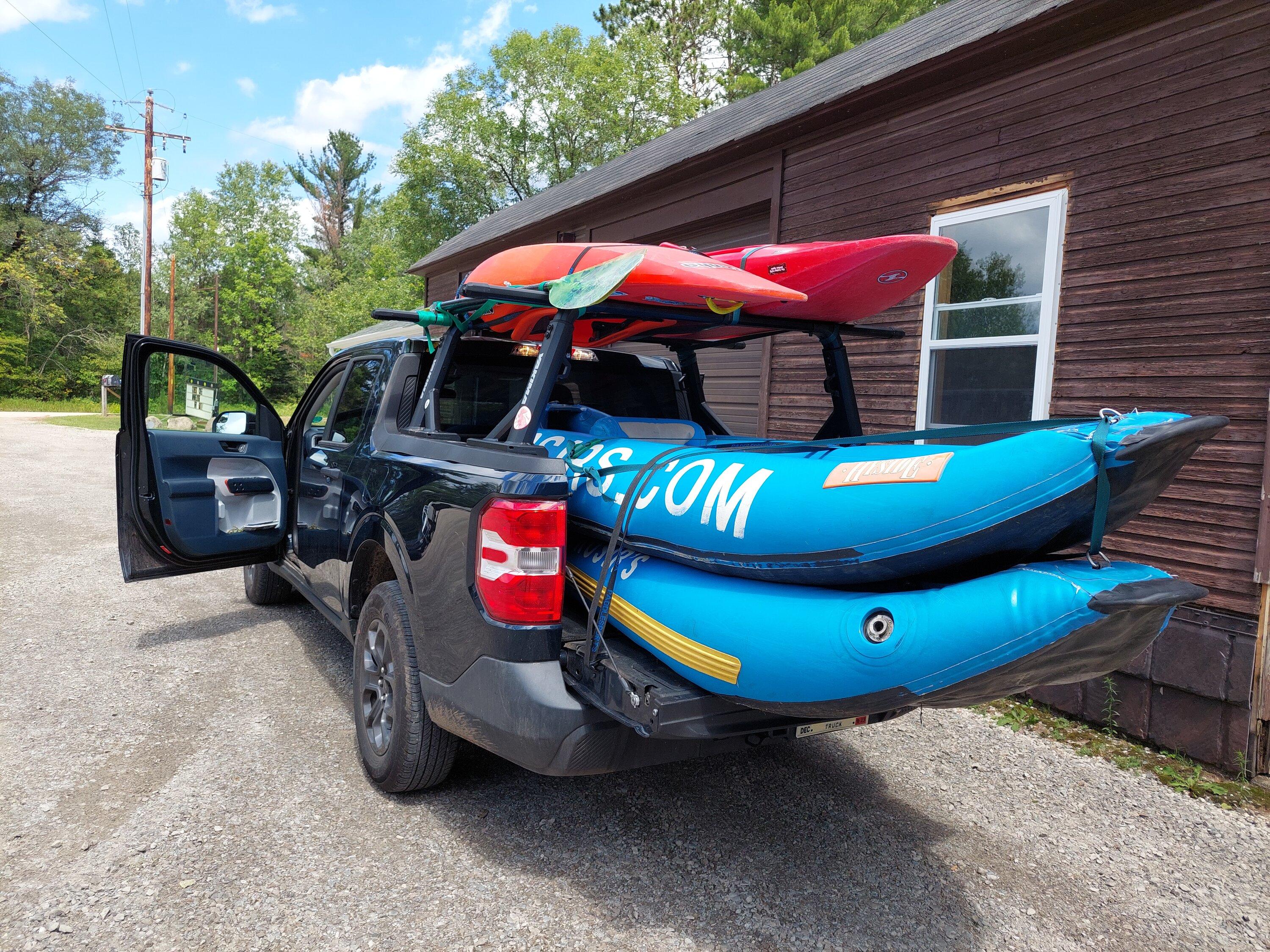 Ford Maverick The goal is to haul as many kayaks as I can 20230729_133655