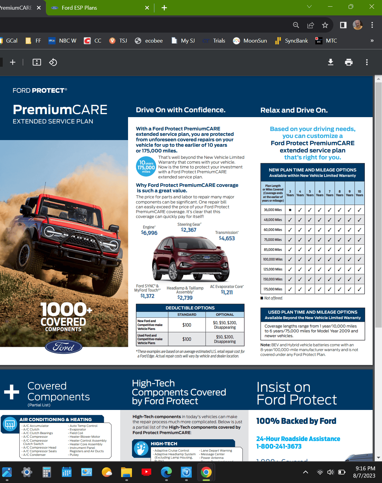 Ford Maverick Ford Protect - review / experience / feedback? es