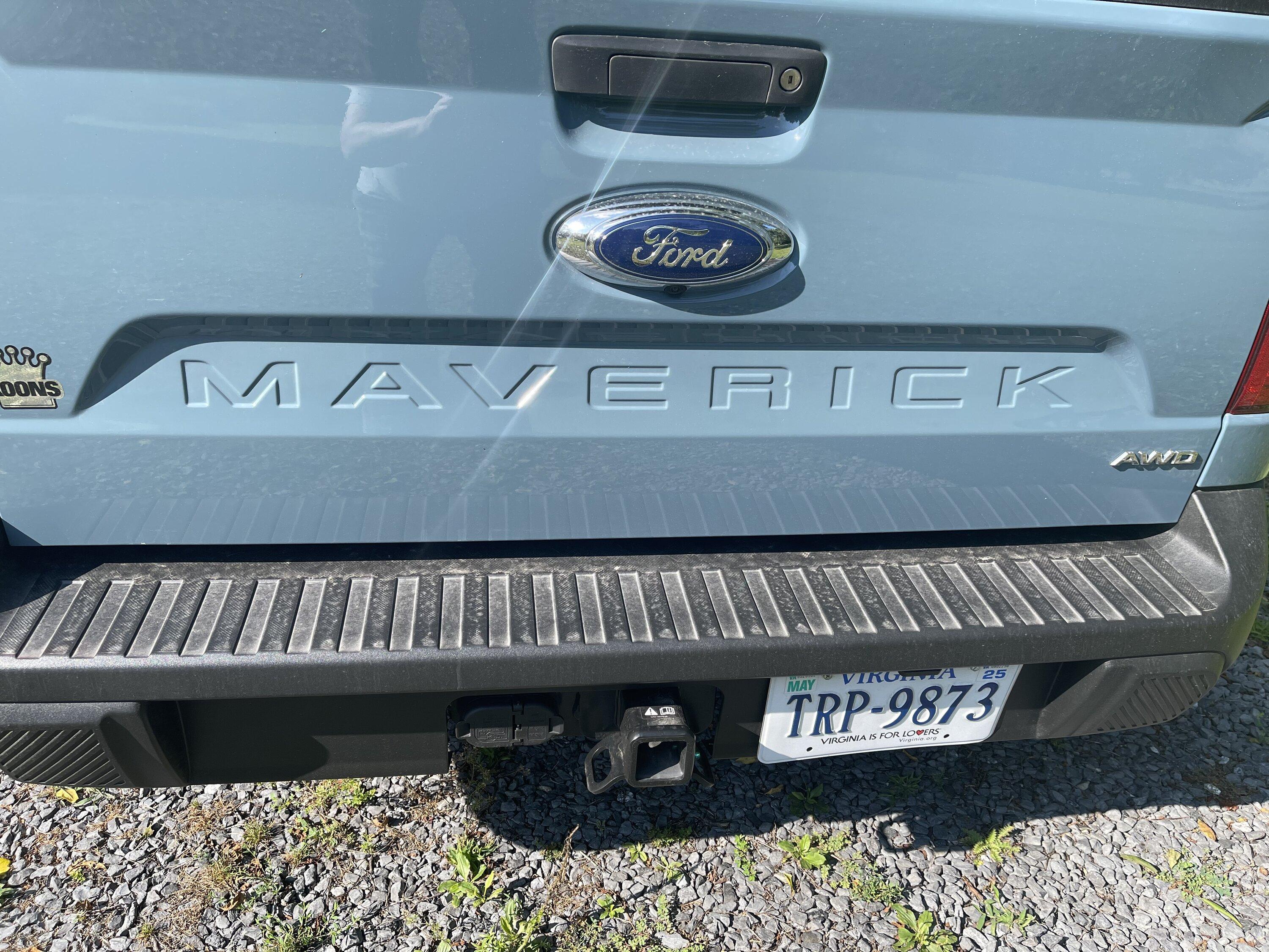 Ford Maverick Honest opinion, made my own Maverick letters IMG_3925