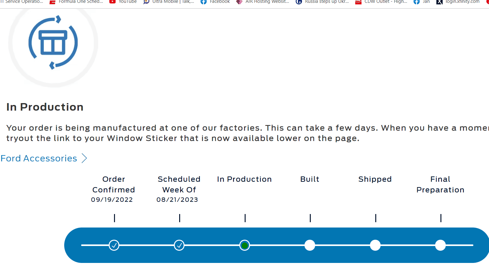 Ford Maverick New delay email while "in production" 1691768286971