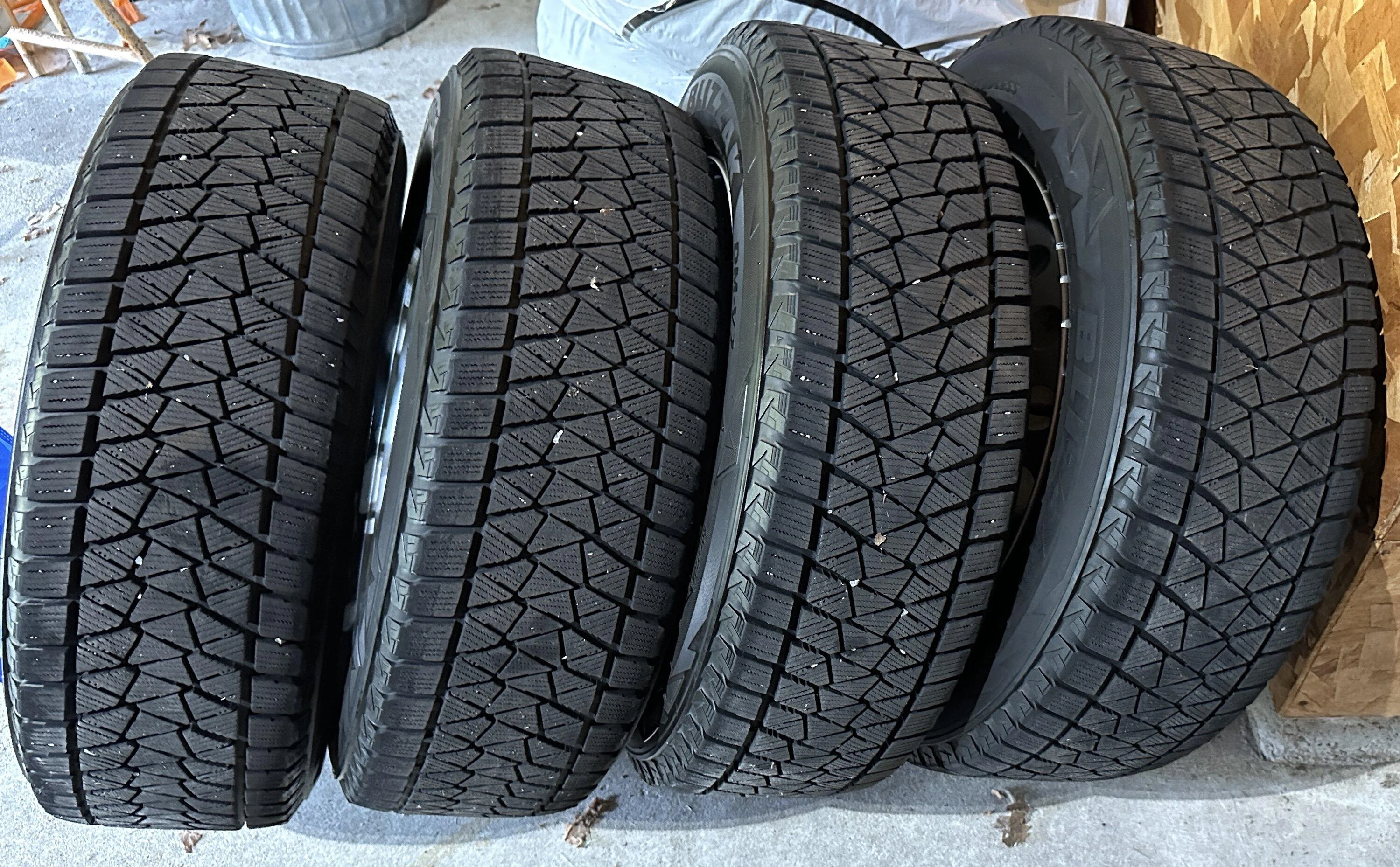 Ford Maverick Maverick steelies with Blizzaks all tread