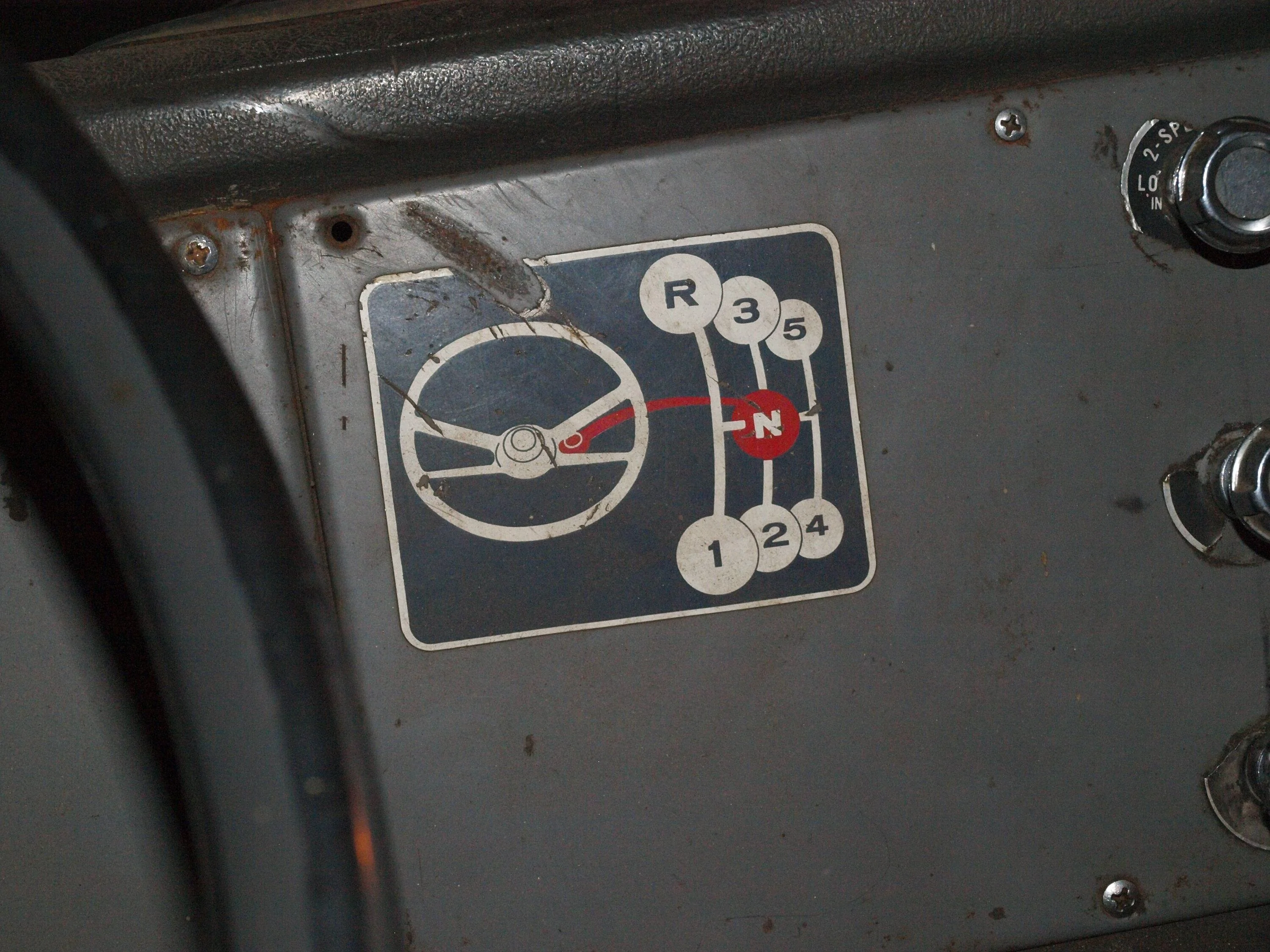 Ford Maverick Rotary Shifter not Idiot Proof (I'm an Idiot). IH 5 on the tree, George Mitchell Collection (1)