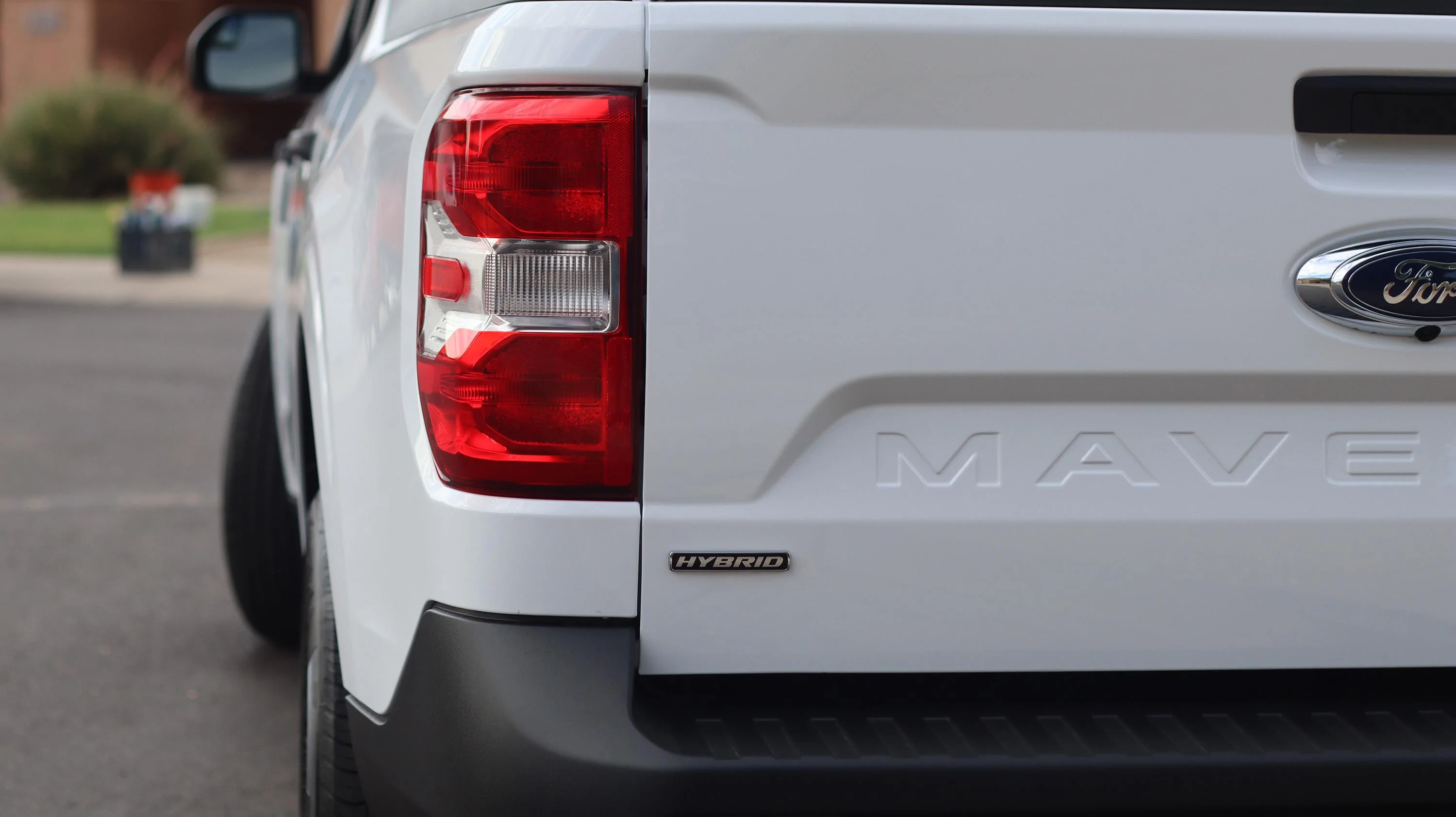 Ford Maverick White XLT Hybrid with 12 miles 🌵SOLD Hybrid logo - resized