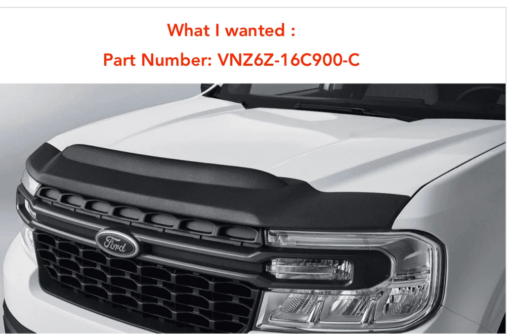 Ford Maverick Best Hood Bug / Rock Deflector? Screen Shot 2022-04-23 at 11.19.16 PM