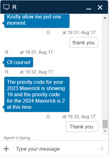 Ford Maverick 2024 Maverick Orders Now Being Prioritized - Contact Ford Chat to check Untitled