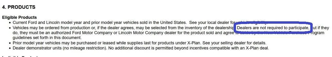 Ford Maverick Eligible for X-Plan, 2 Mavericks in shipping dealer X-plan