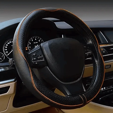 Ford Maverick Stitched a Leather Cover Onto my Steering Wheel 1692545434286