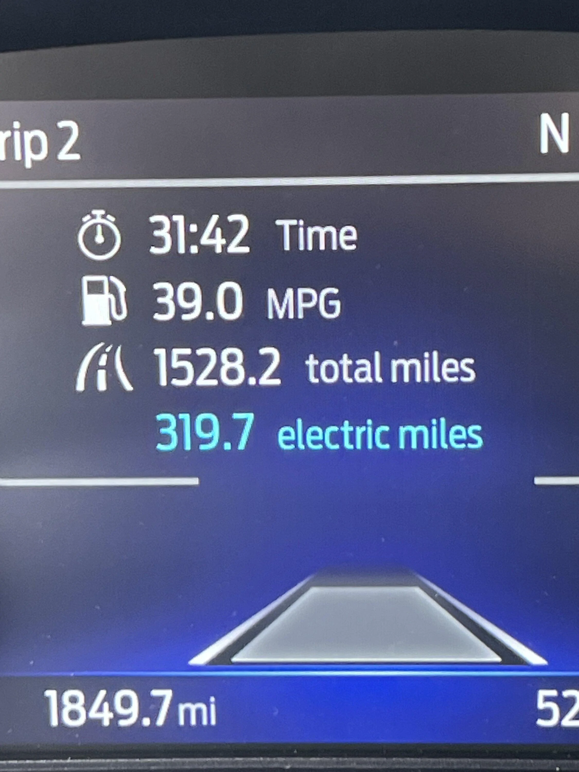 Ford Maverick Road trip MPG IMG_3891