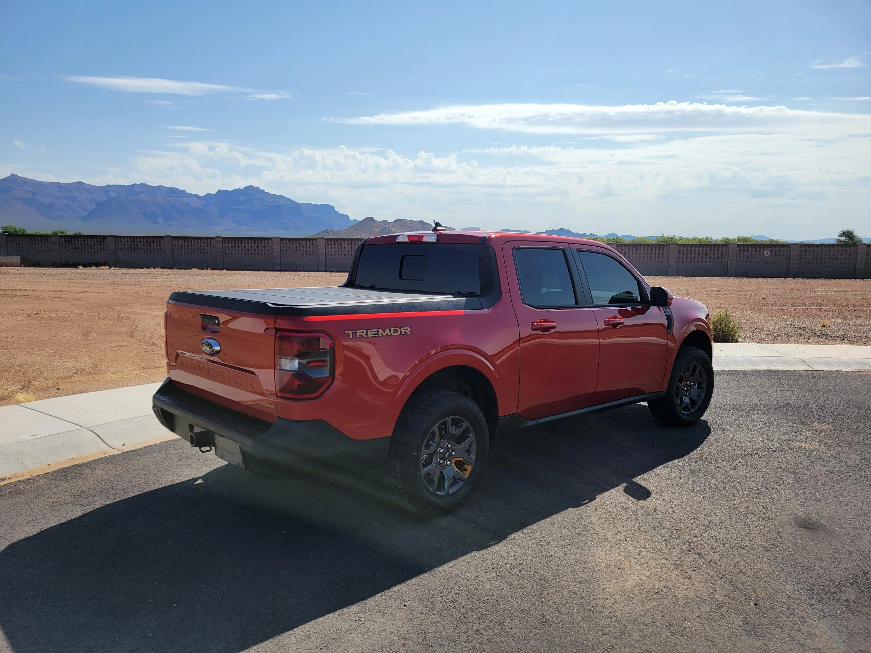 Ford Maverick HOT PEPPER RED Maverick Photos Thread Rear