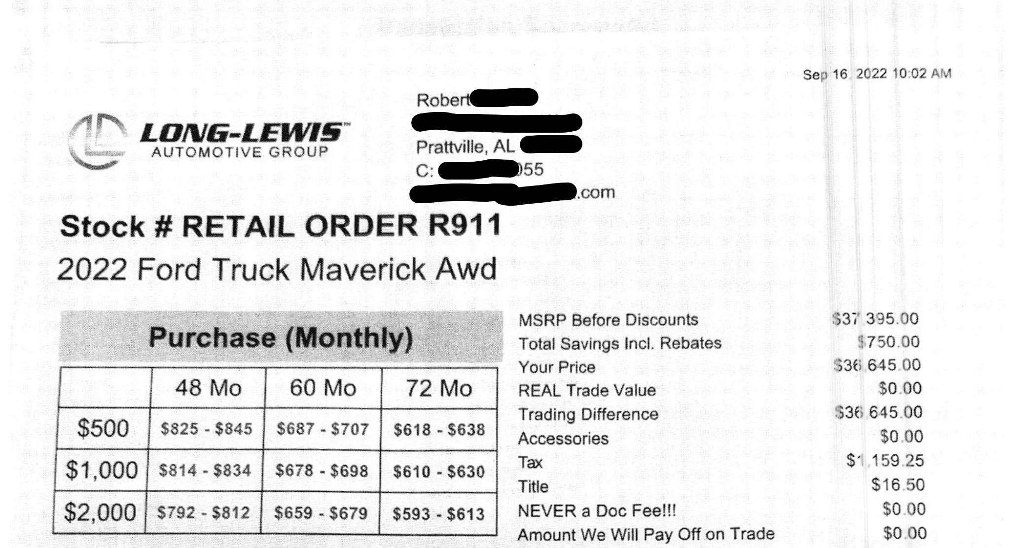 Ford Maverick Was my Maverick sold out from under me despite my order? 1692738112985
