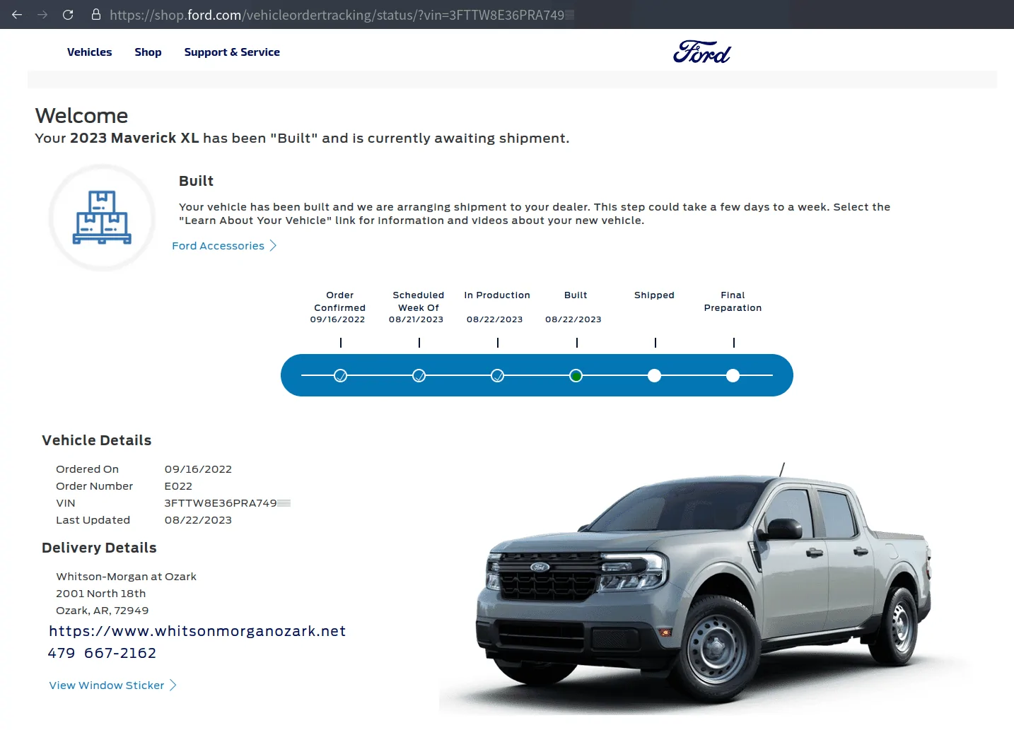 Ford Maverick Shocking. BUILT_Tue_8-22-23