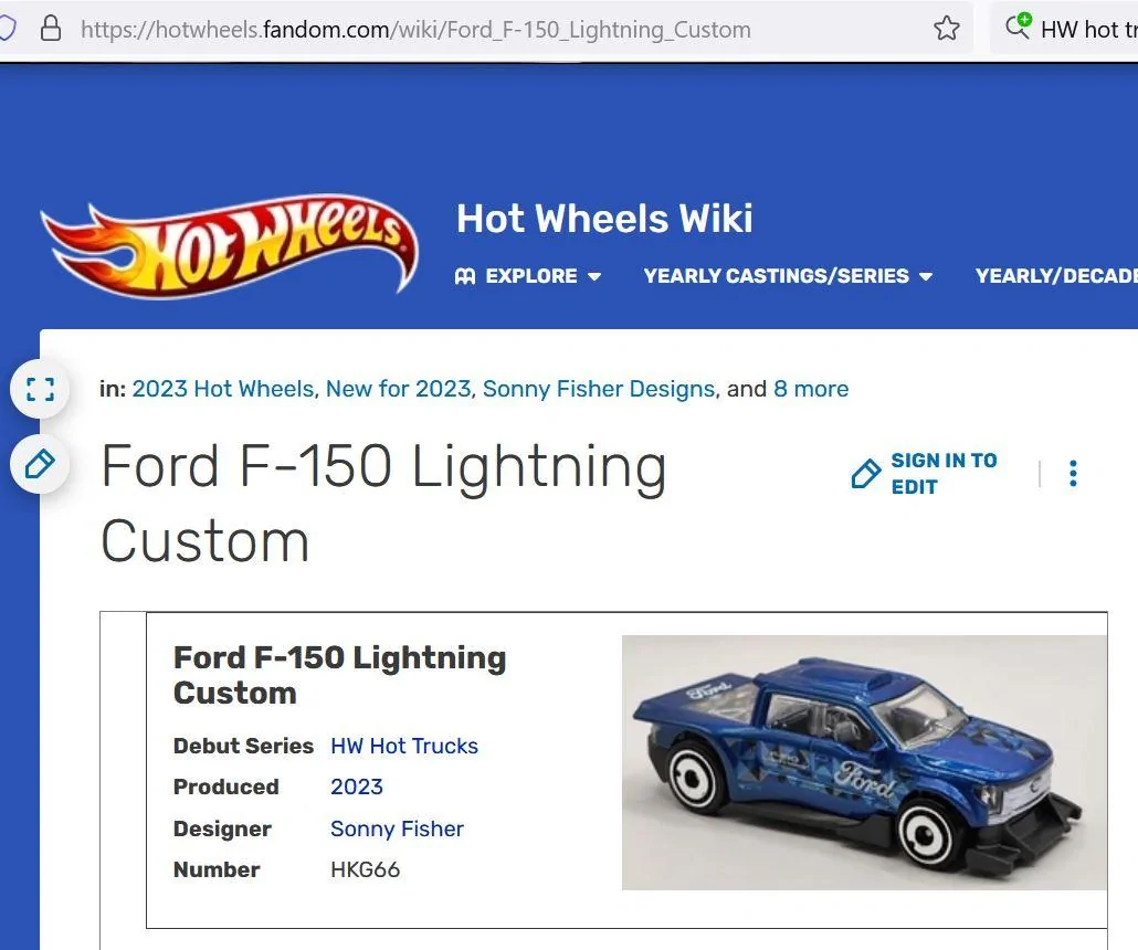 Ford Maverick Any Maverick Hot Wheel yet? HW Lightning