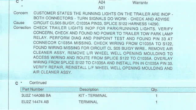 Ford Maverick Trailer Wiring Recall (23C04) - Quick Fix 1692900634729